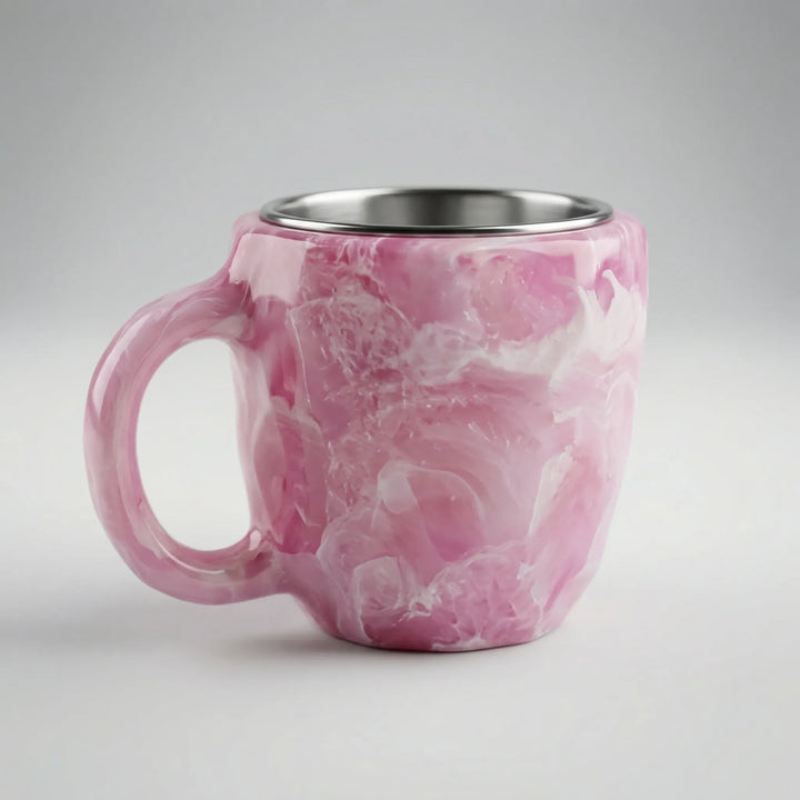 Gemlux - Taza de café con diseño de gema facetada