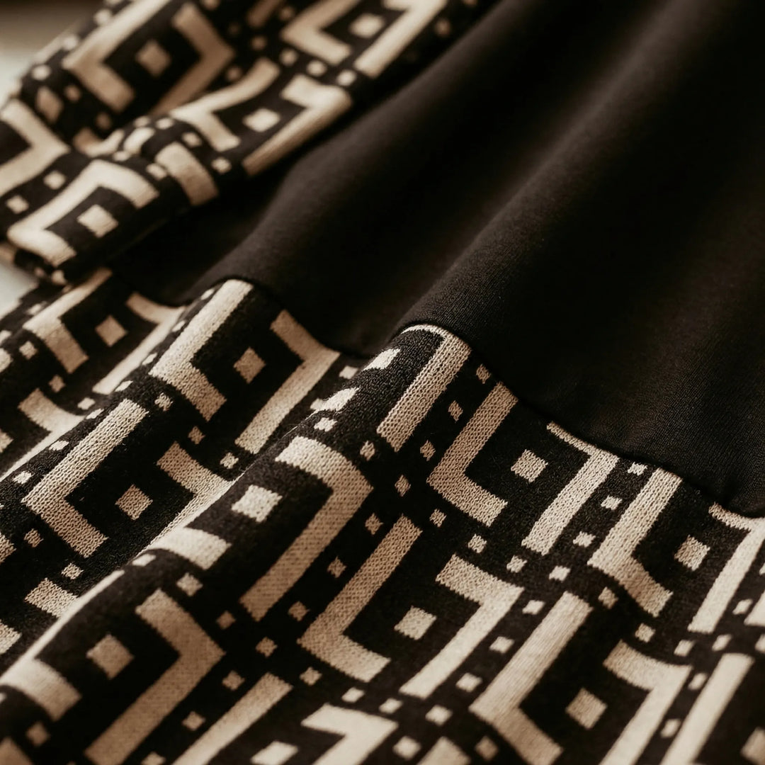 Geomella - Conjunto deportivo de dos piezas con estampado geométrico