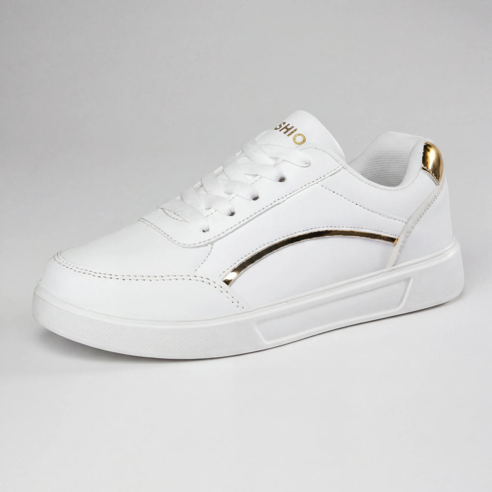 Glitzstep - Zapatillas casuales de caña baja con cordones