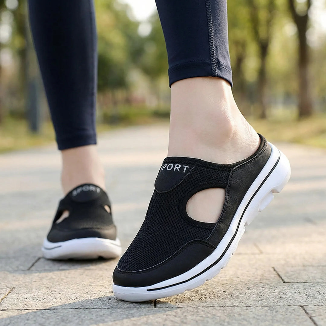 Glydex - Sandalias deportivas sin cordones para mujer