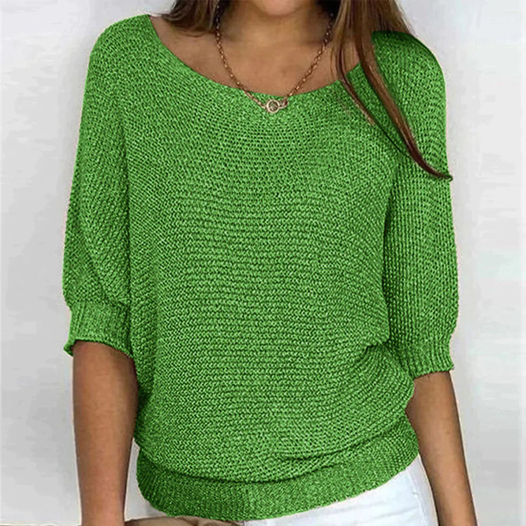 Jersey oversize liso y desenfadado para mujer: sencillez y comodidad para un estilo diario sin complicaciones
