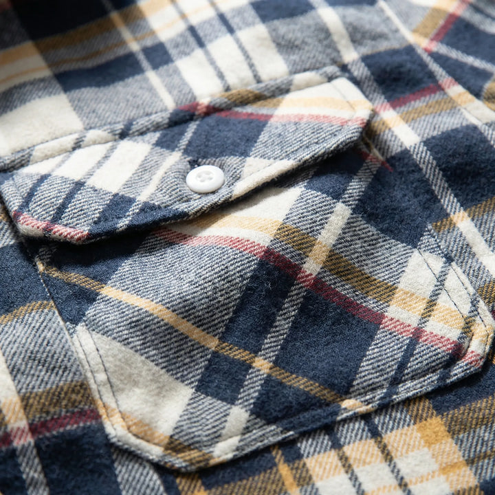 Gridloch - Chaqueta camisera a cuadros con capucha para hombre