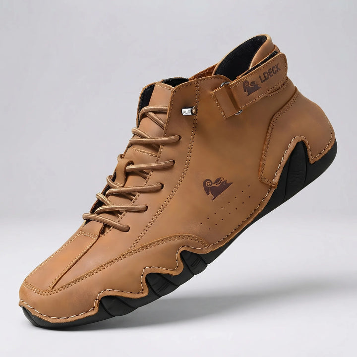 Grovalex - Zapato sin cordones con puntera ancha, estilo minimalista.