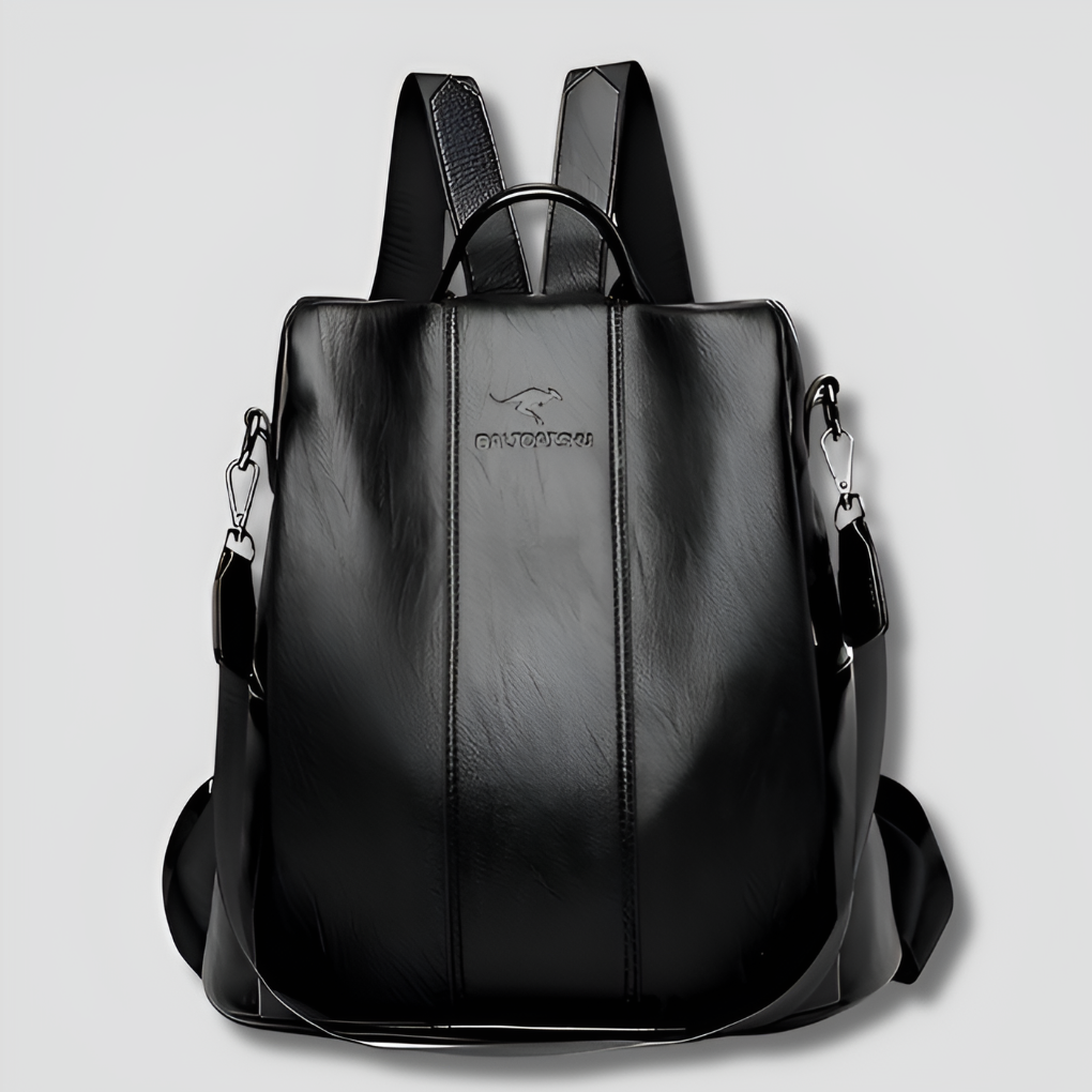 Mochila de cuero antirrobo para mujeres con estilo
