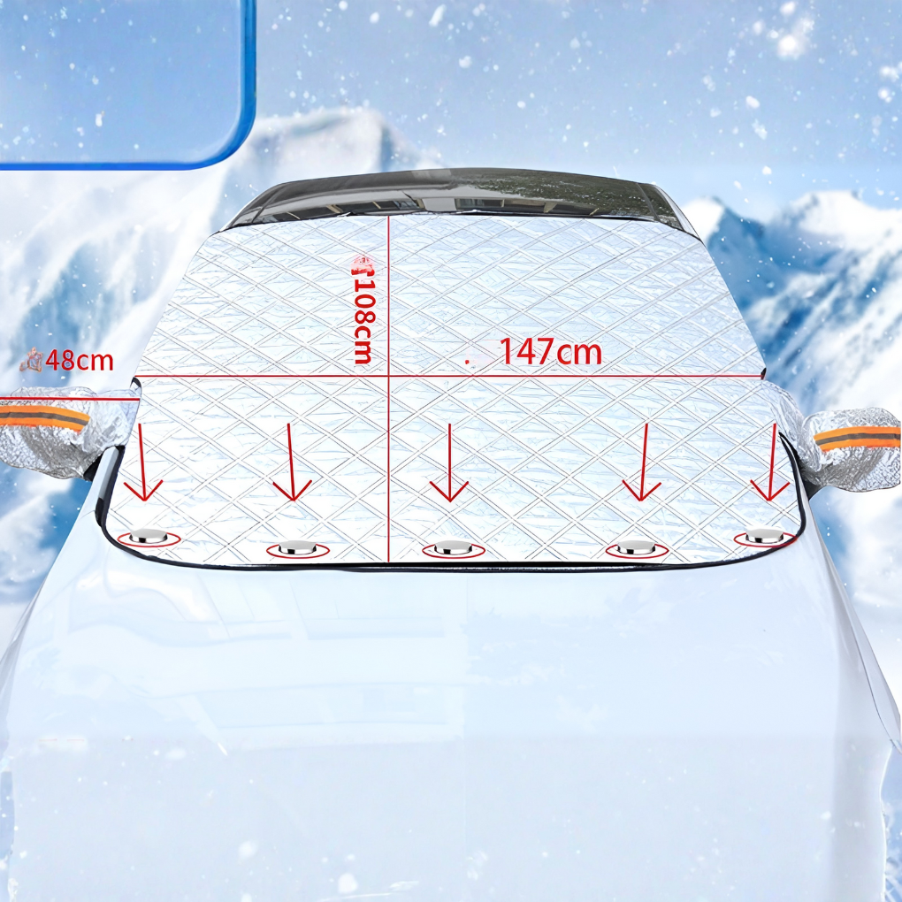 Lona magnética anticongelante: lámina protectora para parabrisas