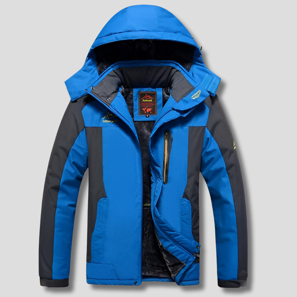 Chaqueta de invierno para hombre: estilo informal moderno con acabado impermeable.