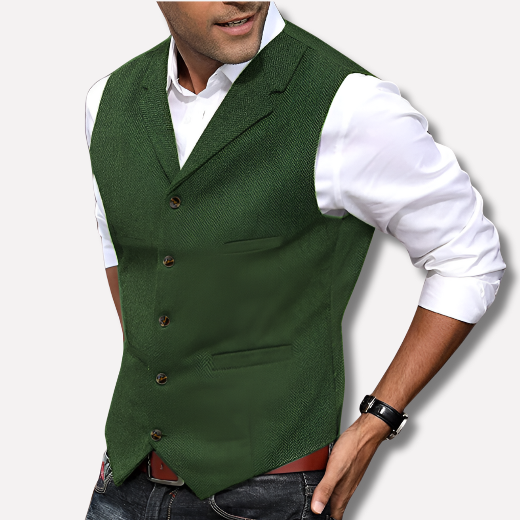 Chaleco Elegante para Hombre – Capa Refinada para Looks Formales