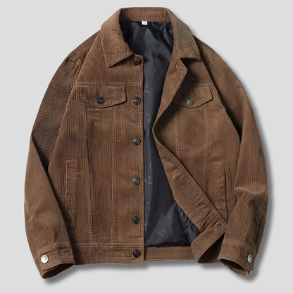 Chaqueta de pana para hombre: corte fino y estilo estilizado