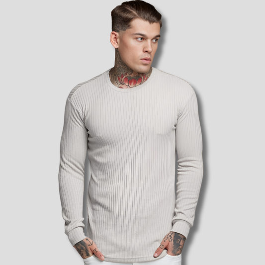 Suéter de lana fina fina