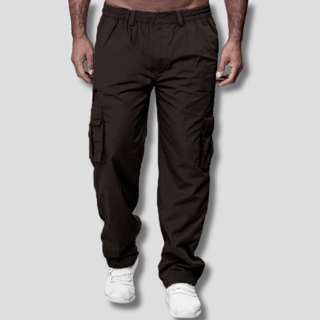 Pantalones de Exterior para Hombres con Diseño de Múltiples Bolsillos – Estilo Rugoso se Encuentra con Utilidad Práctica