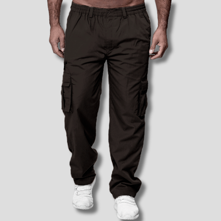 Pantalones de Exterior para Hombres con Diseño de Múltiples Bolsillos – Estilo Rugoso se Encuentra con Utilidad Práctica