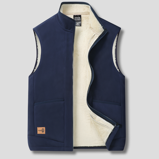 Chaleco de invierno forrado para hombre
