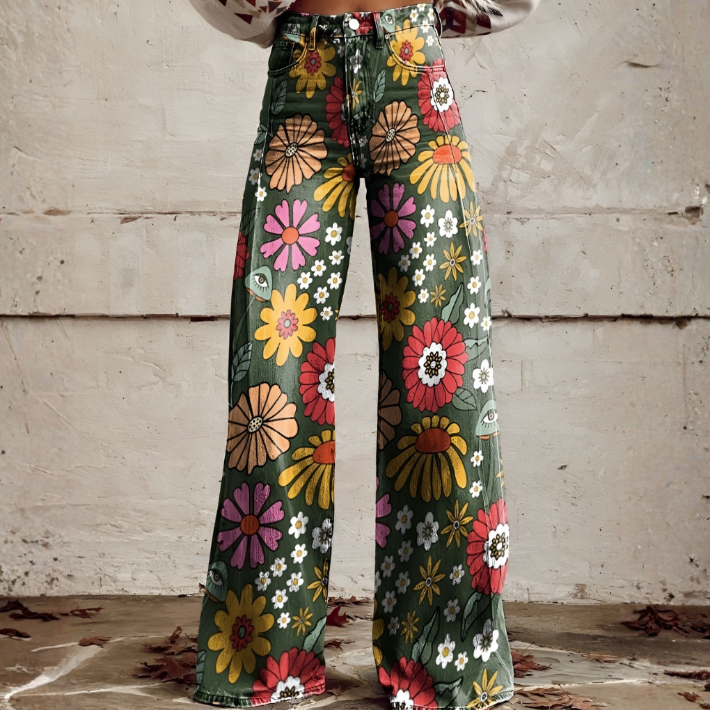 Pantalones largos para mujer – Ritan Estampados florales y lisos
