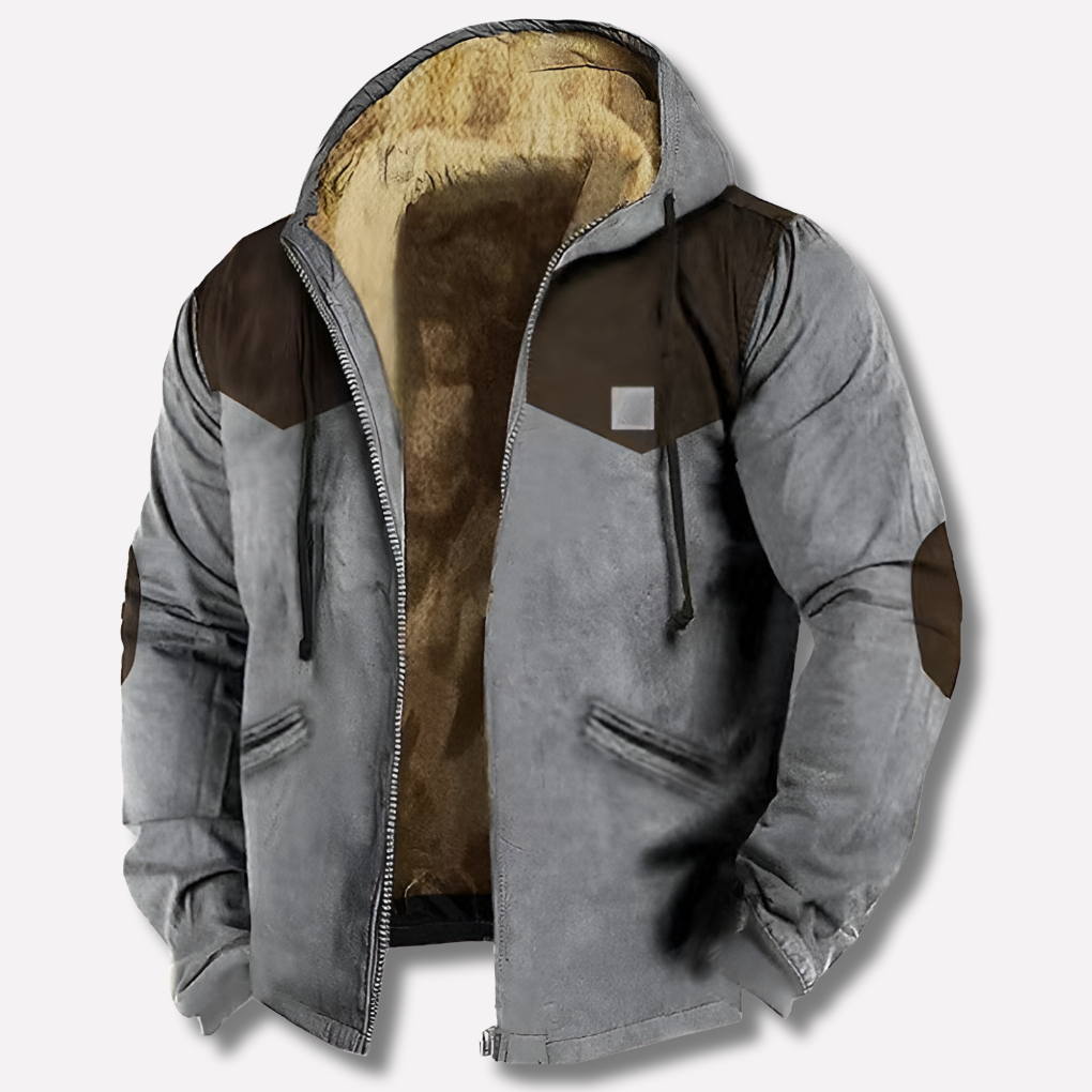 Chaqueta con capucha para hombre