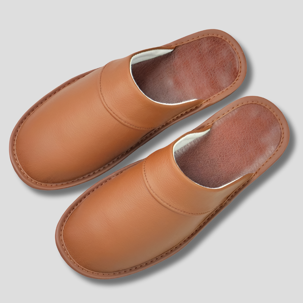 Zapatillas de cuero para hombre