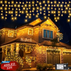 Luces de Cortina Brillante para Exterior (Sin enchufe incluido)