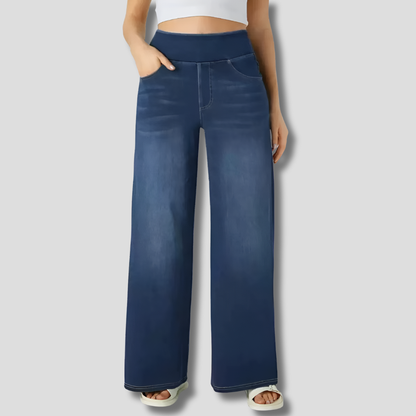 Pantalones elásticos de cintura alta Evie