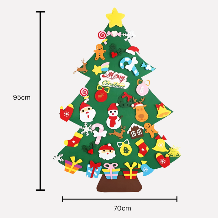 Árbol de Navidad Montessori de Fieltro