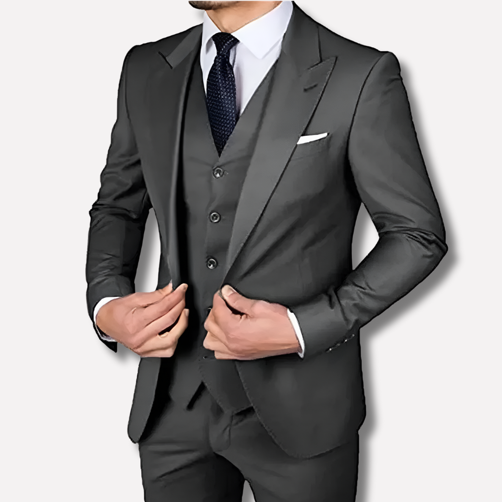 Traje de Tres Piezas Slim-Fit para Hombres