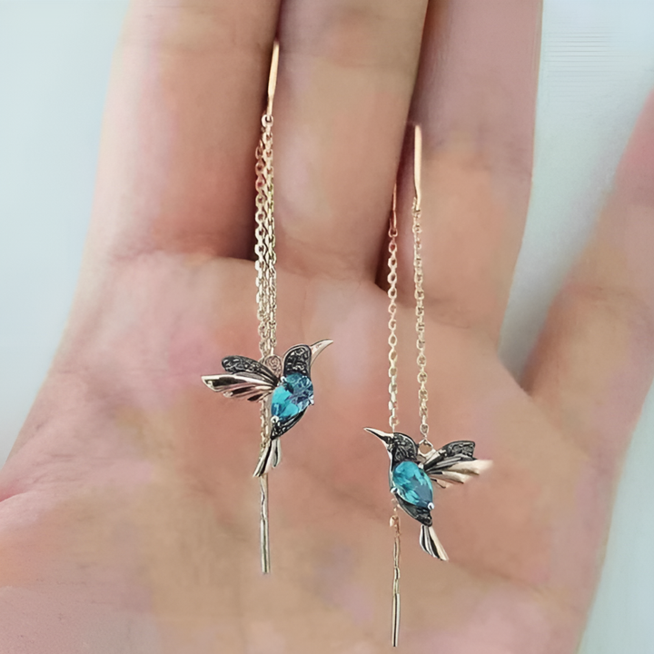 Aretes de Gotero Colibrí para Mujeres