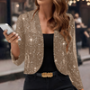 Chaqueta Cardigan con Lentejuelas Brillantes para Mujeres