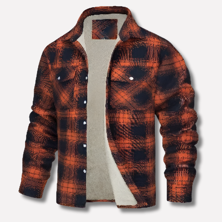 Camisa de Lumberjack de Flanela a Cuadros de Algodón