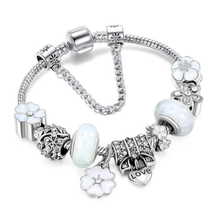 Pulsera de charms única de aleación galvanizada «Love»