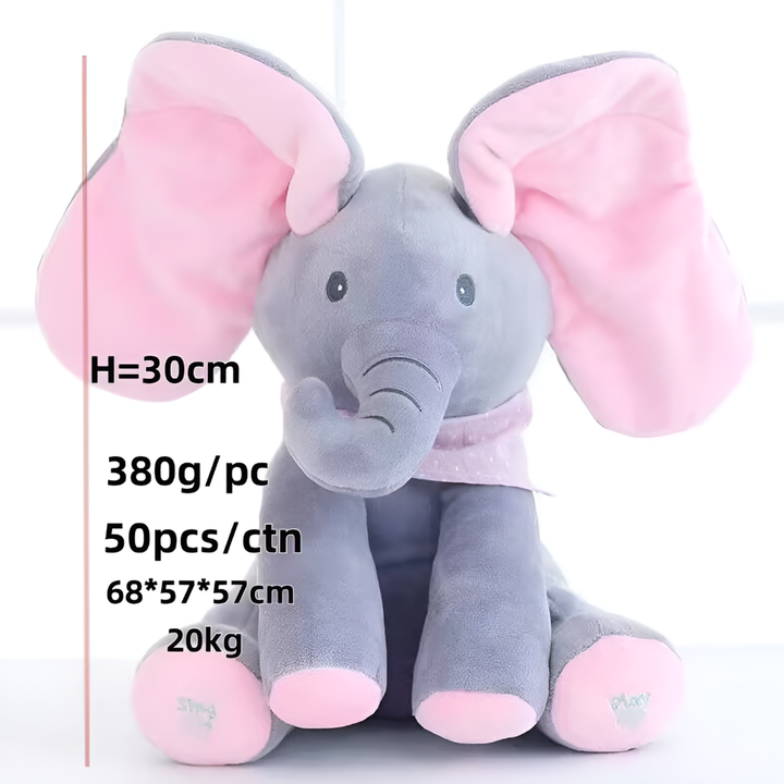 Juguete de Peluche Elefante Asomado