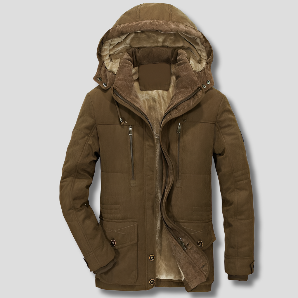 Chaqueta de Invierno Todo Clima para Hombres Caliente Impermeable Transpirable