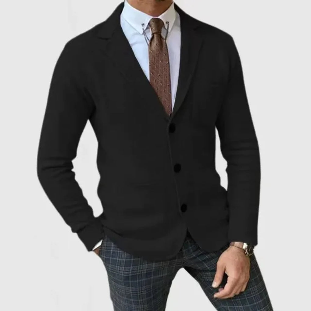 Blazer de punto para hombre