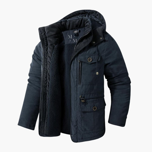 Chaqueta de Invierno para Hombres – Capa Externa con Capucha