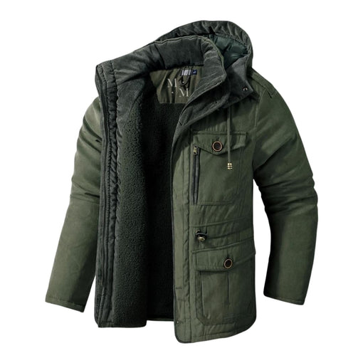 Chaqueta de Invierno para Hombres – Capa Externa con Capucha