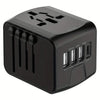 Adaptador de Enchufe para Viajes Internacionales Compacto, Seguro y Carga Rápida para Uso Global