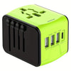 Adaptador de Enchufe para Viajes Internacionales Compacto, Seguro y Carga Rápida para Uso Global