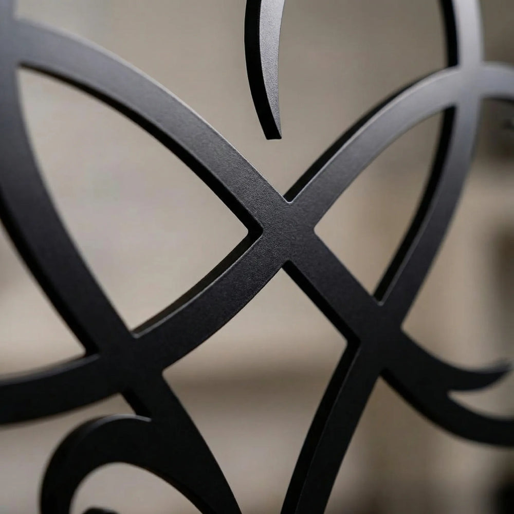 Infinvora - Escultura de pared metálica Corazón Infinito