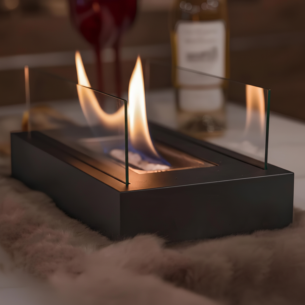 Característica de fuego moderna para interiores/exteriores – Ambiente elegante
