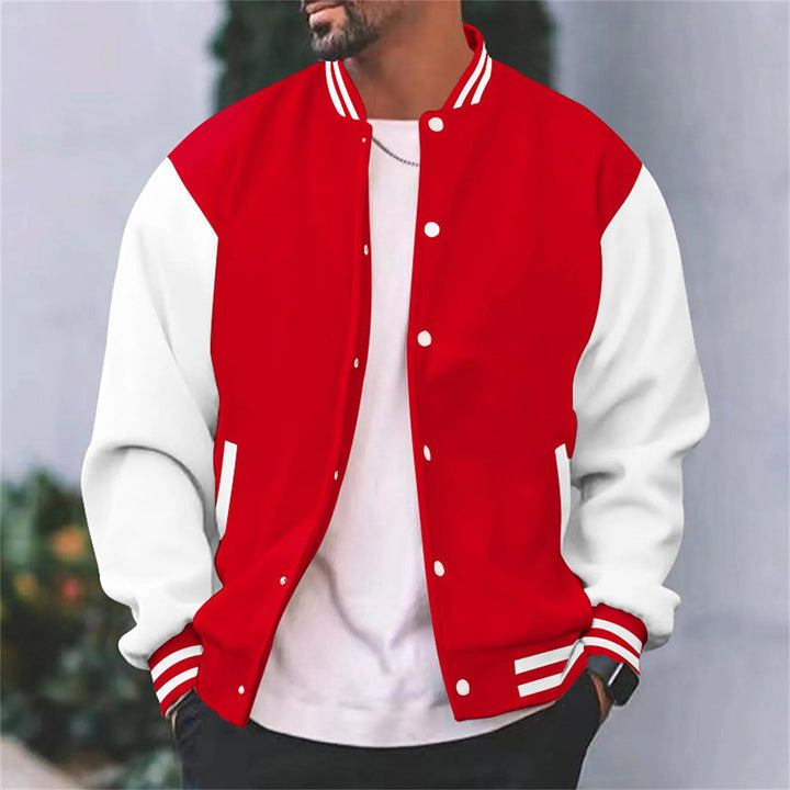 Chaqueta de béisbol informal de hombre para otoño