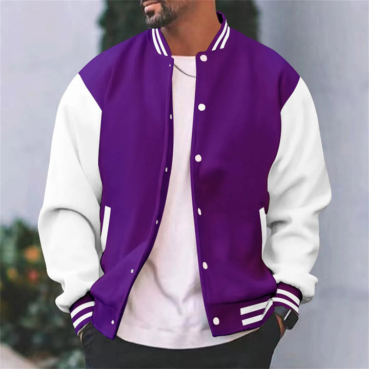 Chaqueta de béisbol informal de hombre para otoño