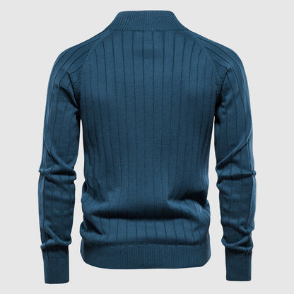 Cárdigan con cremallera completa para hombre