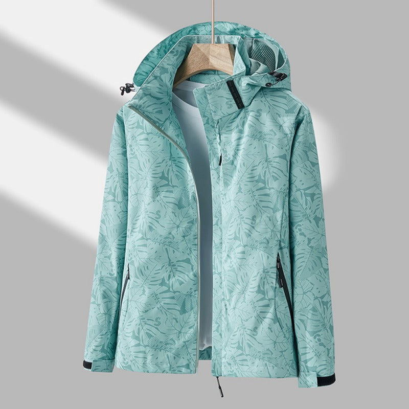 Chaqueta Impermeable y Cortaviento con Capucha para Mujer