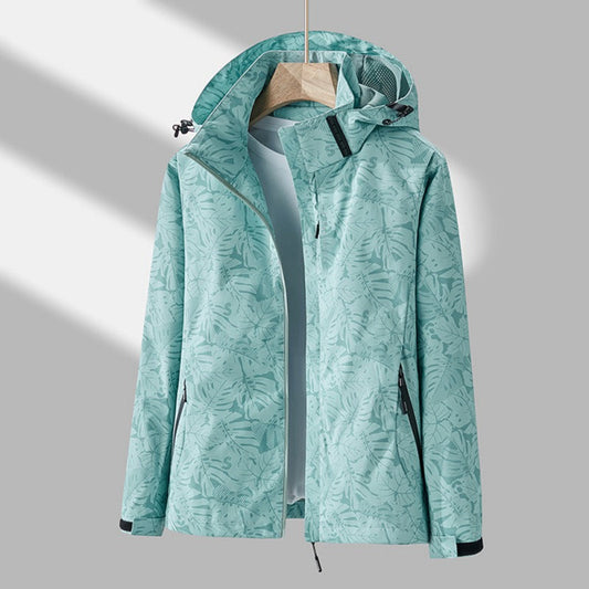 Chaqueta Impermeable y Cortaviento con Capucha para Mujer
