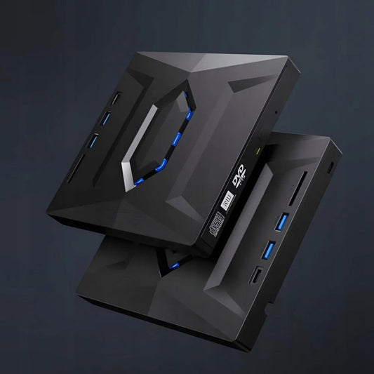 Reproductor de DVD externo 7 en 1 y grabador CD/DVD RW