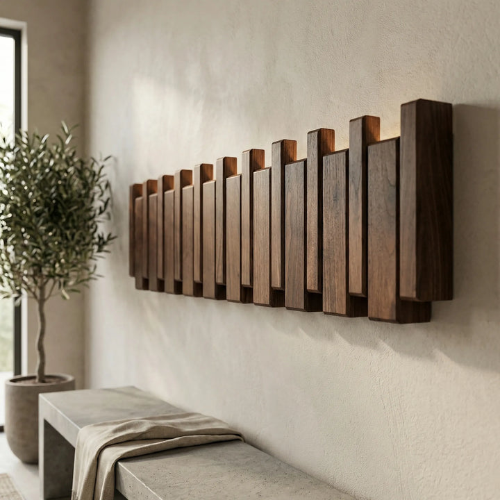 Klavura - Perchero de pared inspirado en un piano