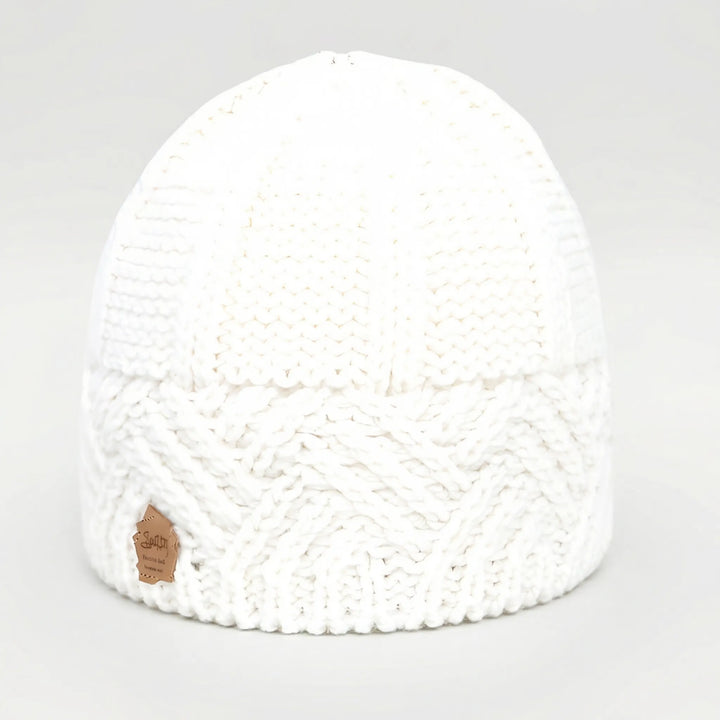Knitova - Gorro de punto acanalado con puño doblado