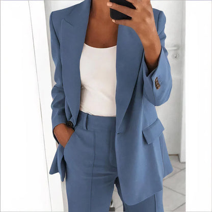 Conjunto de blazer y pantalón