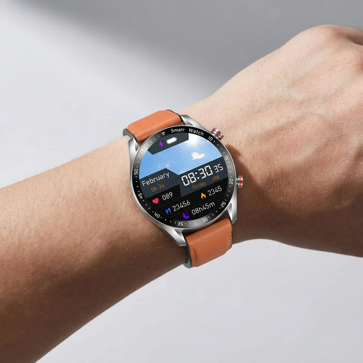 Kronova - Reloj inteligente con esfera redonda para el seguimiento de la salud