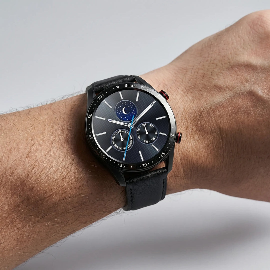 Kronova - Reloj inteligente con esfera redonda para el seguimiento de la salud