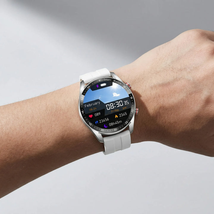 Kronova - Reloj inteligente con esfera redonda para el seguimiento de la salud
