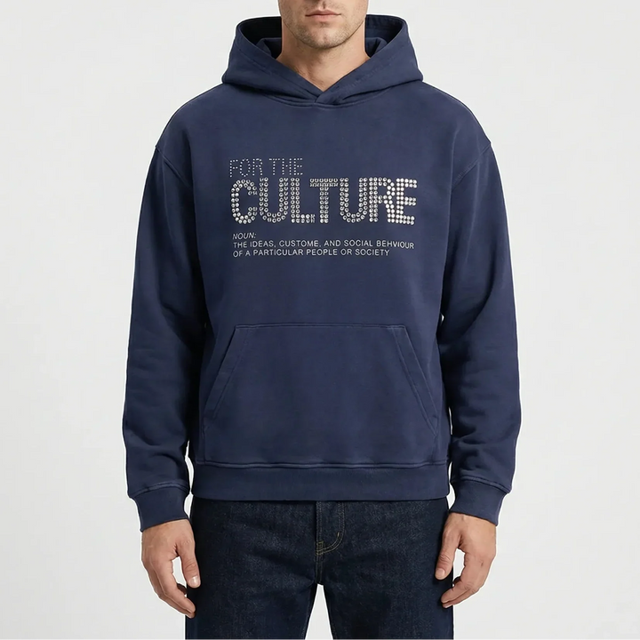 Kultivex - Sudadera con capucha extragrande con estampado gráfico