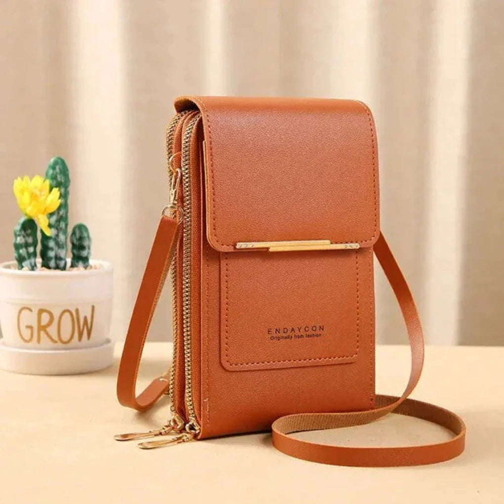 Bolso de hombro con pantalla táctil para mujer